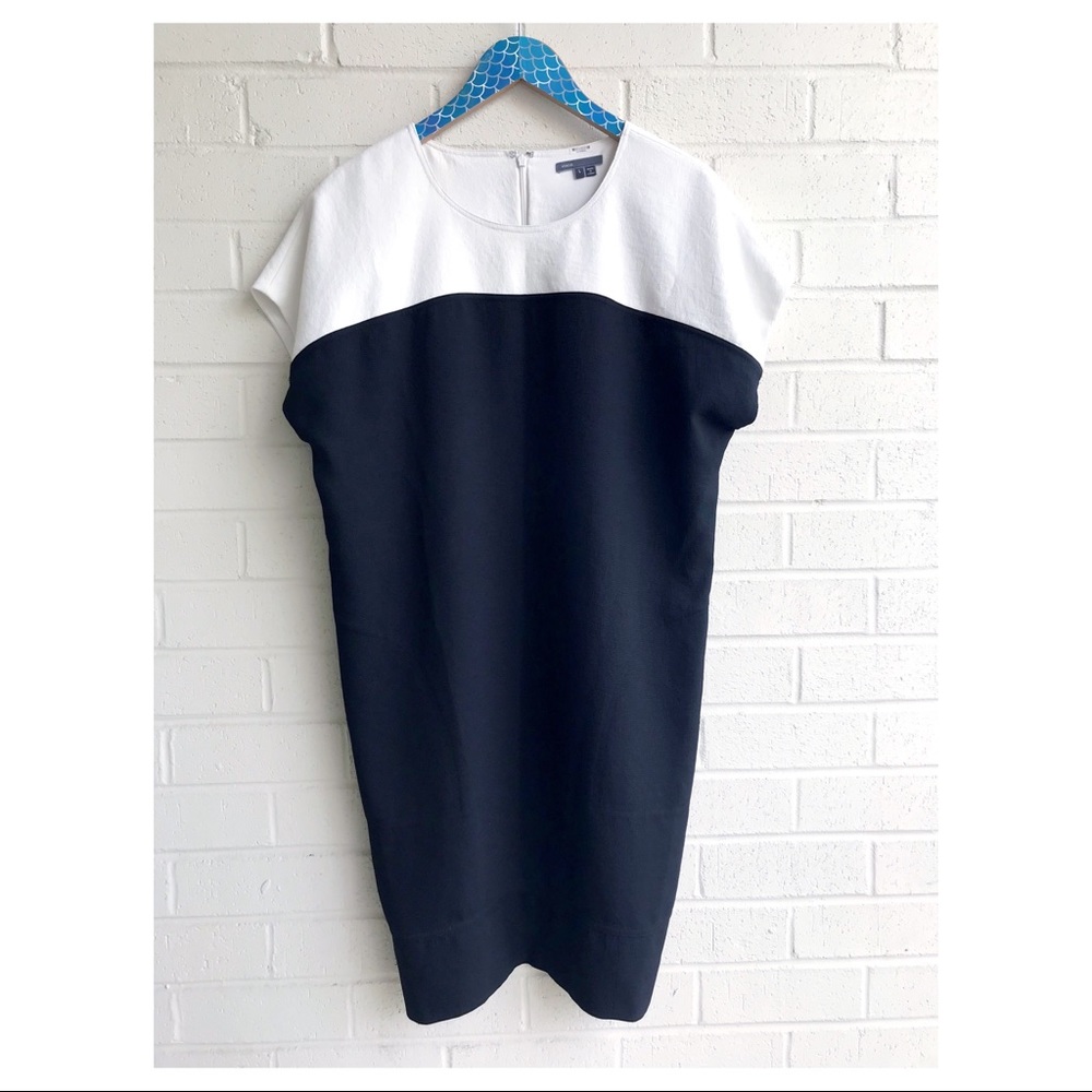 Black and White Vince Cocoon Dress